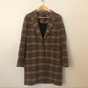 Plaid Zara Coat